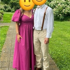 Elegant Purple Maxi Dress